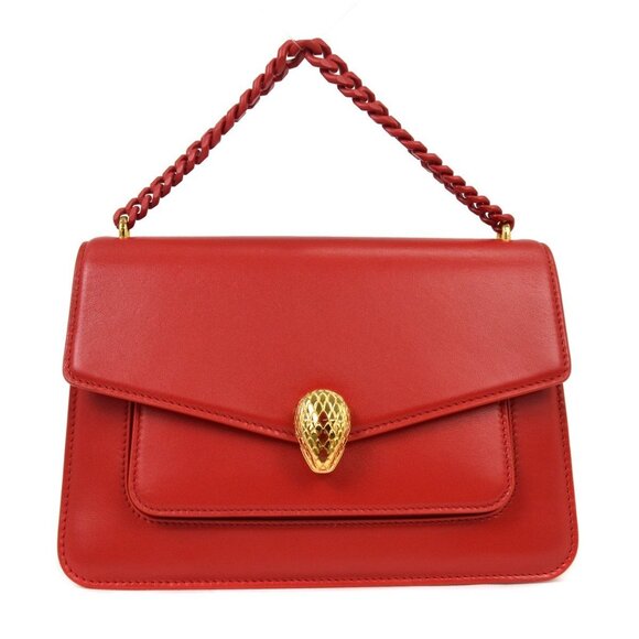 Bvlgari Red Serpenti Forever Handbag 3351094Y NQ00815 - Picture 1 of 8